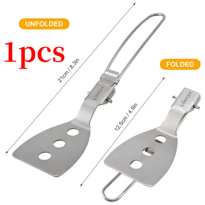 Lixada nerūdijančio plieno sulankstoma mentele Maisto vartytuvas Lauko kempingų Maisto gaminimo reikmenys Lauko stovyklavimo įranga