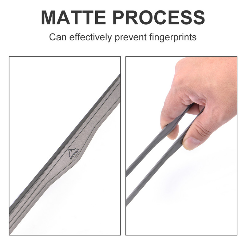 Widesea Camping titán teáscsésze klip kültéri ultrakönnyű steak fedő grillsütő égésgátló tea csipesz étkészlet pirítós fogó