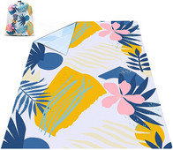 1,4x2m veekindel taskuga rannatekk kokkupandav matkamatt madrats kaasaskantav kerge matt välipiknikumatt liivarannamatt