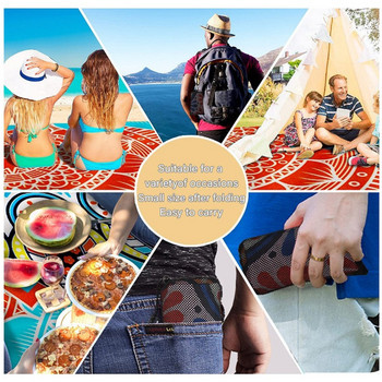 1,4x2m veekindel taskuga rannatekk kokkupandav matkamatt madrats kaasaskantav kerge matt välipiknikumatt liivarannamatt