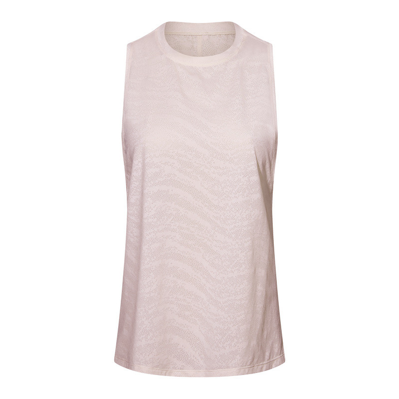 „Mermaid Curve“, 2022 m. pavasario vasara, nauja sportinė laisva žakardo sportinė liemenė, moteriška vienspalvė „O kaklo“ joga „Fitness“ greitai džiūstantys viršutiniai marškinėliai