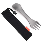 2-ΣΕ-1 Spork Titanium Spoon Piknic Ταξιδιωτικό Κάμπινγκ Επιτραπέζια σκεύη Σπόρκ Υπερελαφρύ Παιδικό Πικ-νικ Εξοπλισμός Πεζοπορίας