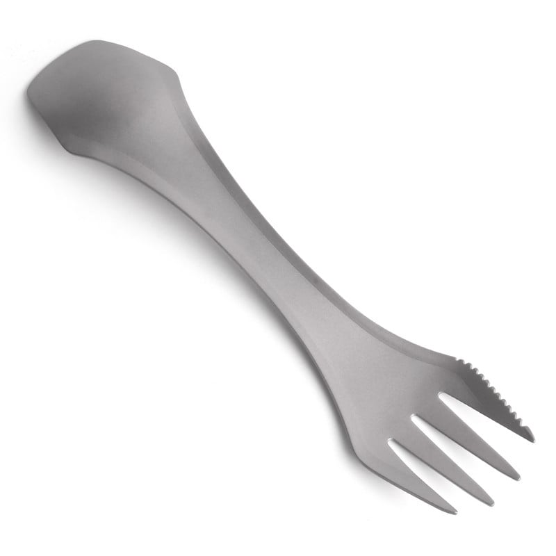 2-ΣΕ-1 Spork Titanium Spoon Piknic Ταξιδιωτικό Κάμπινγκ Επιτραπέζια σκεύη Σπόρκ Υπερελαφρύ Παιδικό Πικ-νικ Εξοπλισμός Πεζοπορίας