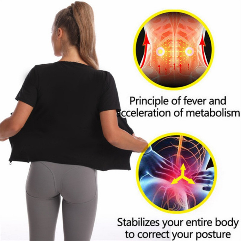 Moteriška pirtis prakaito liemenė pilvą liekninanti treniruotė kūno formavimo korsetas viršutinis juosmens treniruoklis svorio metimui, formuojantis drabužis juodas