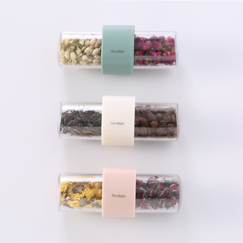 FIREMAPLE Prijenosni spremnik staklenki za čaj i kavu Kuhinjski pribor za kampiranje na otvorenom Kuhinjski pribor otporan na pad Limenka za začine Boca s dva kraja