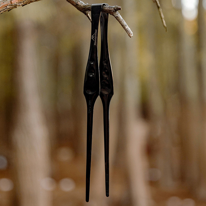 Kültéri főzőcsipesz rozsdamentes acél kempingbilincs Ételfogók Barbecue Steak bilincs Utazás piknik kemping edények kellékek