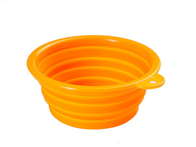 450 ml salokāms silikona lolojumdzīvnieku bļoda pārnēsājams kucēnu barības trauks, saliekams padevējs āra kempinga suņu piederumiem