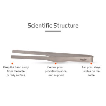 Щипка за титаниеви щипки Lixada Инструмент за печене на барбекю Скоба за барбекю Леки щипки за готвене Къмпинг на открито Туристически съдове за готвене