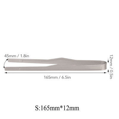 Lixada Titanium Tongs Clip BBQ Grillezőeszköz Barbecue Clip Könnyű főzőfogó Szabadtéri kemping hátizsákkal túrázási edények