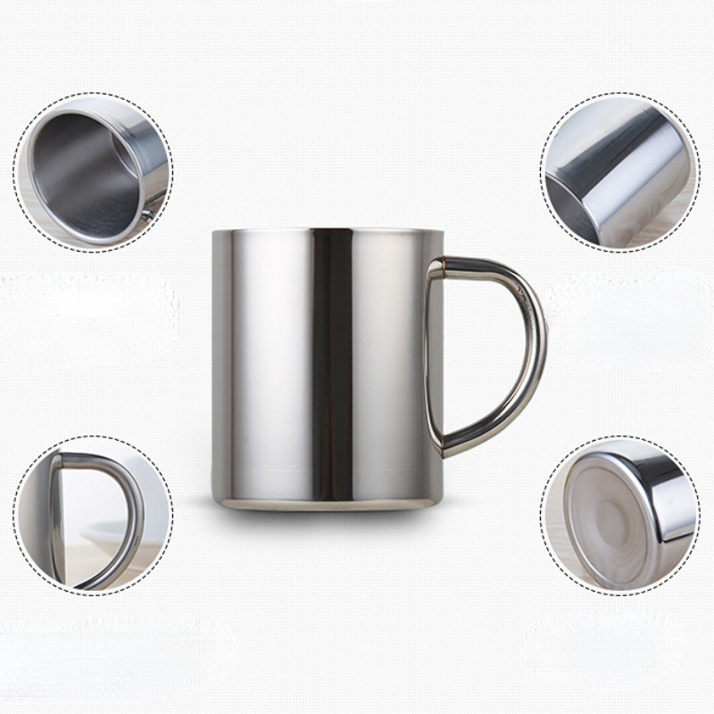 220/300 ml kempinga ceļojumu nerūsējošā tērauda krūze karabīne āķa rokturis piknika ūdens krūze āra ceļojumu pārgājiena kauss