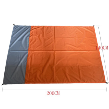 2x1,4 m ūdensnecaurlaidīga pludmales sega Saliekams kempinga matracis Pārnēsājams viegls paklājiņš āra piknika paklājiņš smilšu pludmales paklājiņš