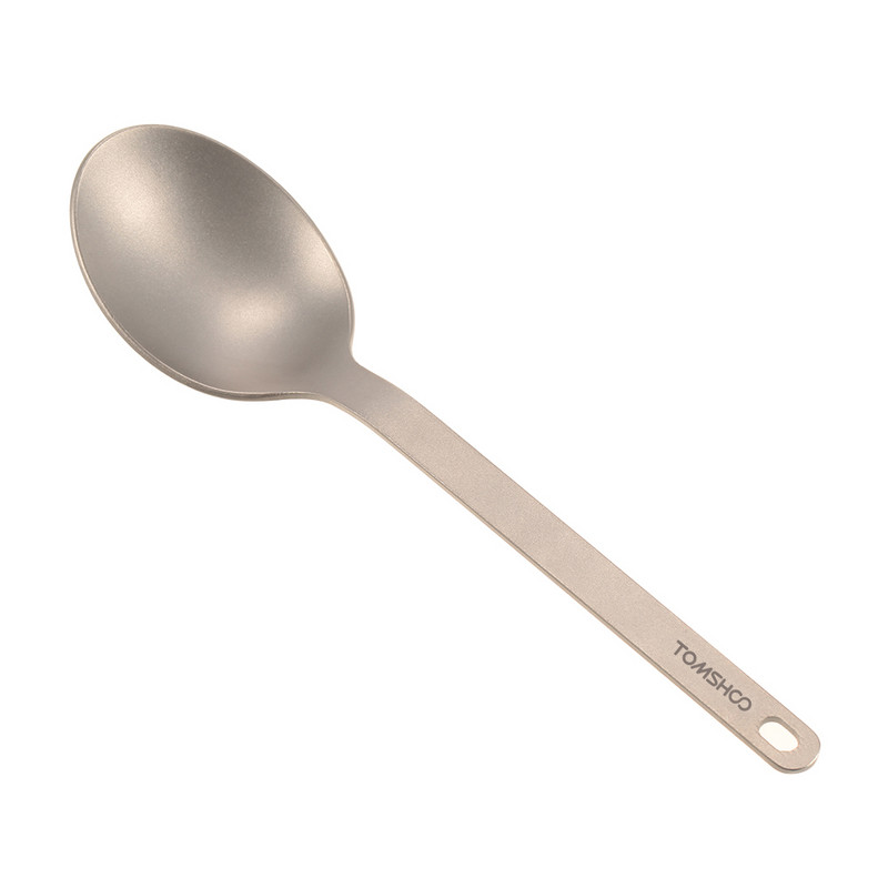 TOMSHOO titán kanál kempingkanál kültéri étkészlet vacsora evőeszköz otthoni szabadtéri kemping túrázáshoz