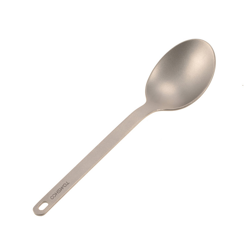 TOMSHOO titán kanál kempingkanál kültéri étkészlet vacsora evőeszköz otthoni szabadtéri kemping túrázáshoz