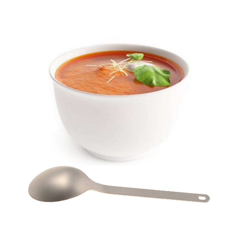 TOMSHOO titán kanál kempingkanál kültéri étkészlet vacsora evőeszköz otthoni szabadtéri kemping túrázáshoz