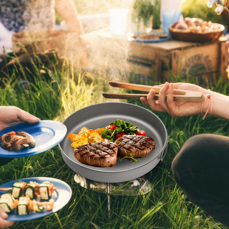 750 ml/1000 ml Camping Titán serpenyő Ultrakönnyű serpenyő tál vizes csésze kültéri étkészlet Edények Piknik serpenyő