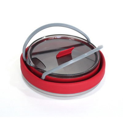 Āra mini silikona tējkanna Pārnēsājami verdošs ūdens katls galda piederumi āra kempingiem, pārgājieniem pknika ceļojumu piederumi