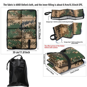 Pārnēsājams salokāms sēdekļa spilvens Mitruma izturīgs sēdekļa spilventiņš 20% atlaide spilvens siltumizolējoši sēdekļu spilventiņi Beach Pad āra kempings