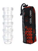 5gab Caurspīdīga garšvielu kastīte Pārnēsājamas garšvielu burkas komplekts Garšvielu podi uzglabāšanas konteiners Kempinga garšvielu uzglabāšanas kaste ar maisiņu