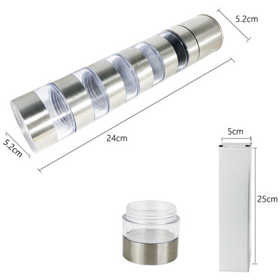 Brīvdabas kempinga garšvielu burkas Eļļas pudele, piparu dzirnaviņas, pārnēsājams grils piknika garšvielu garšvielu trauka uzglabāšanas kaste Virtuves trauku komplekts