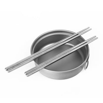 2021 New Pure Titanium Chopsticks Hollow Chopsticks Υπαίθρια επιτραπέζια σκεύη Camping Chopsticks Εξοπλισμός κάμπινγκ για πεζοπορία