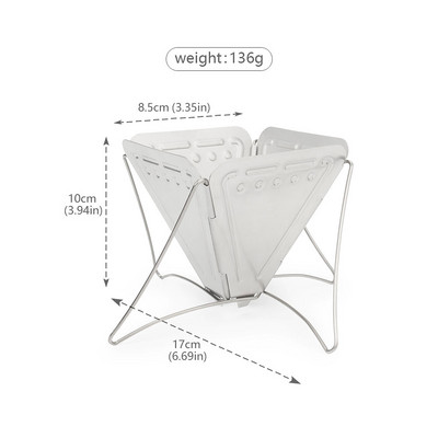 Āra nerūsējošā tērauda kafijas filtru turētājs Atkārtoti lietojami kafijas filtri Pilinātāji Kafijas grozi Kempinga piknika trauki