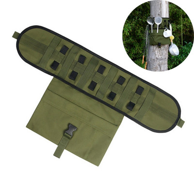 Galda piederumu soma Pārnēsājama kempinga virtuve Ēdienu gatavošanas piederumu komplekts Virtuves piederumu komplekts Uzglabāšanas soma Virtuves ierīces tikai grila ballītēm Soma