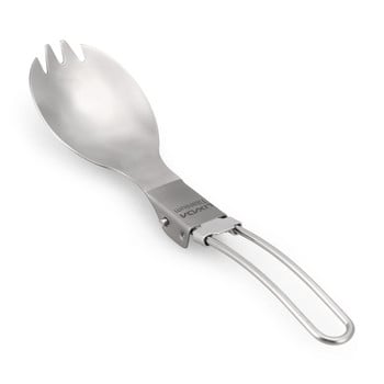 Lixada Titanium Folding Spork Ελαφρύ Εξωτερικό Δείπνο spork Flatware για ταξιδιωτικό κάμπινγκ Σακίδιο πλάτης