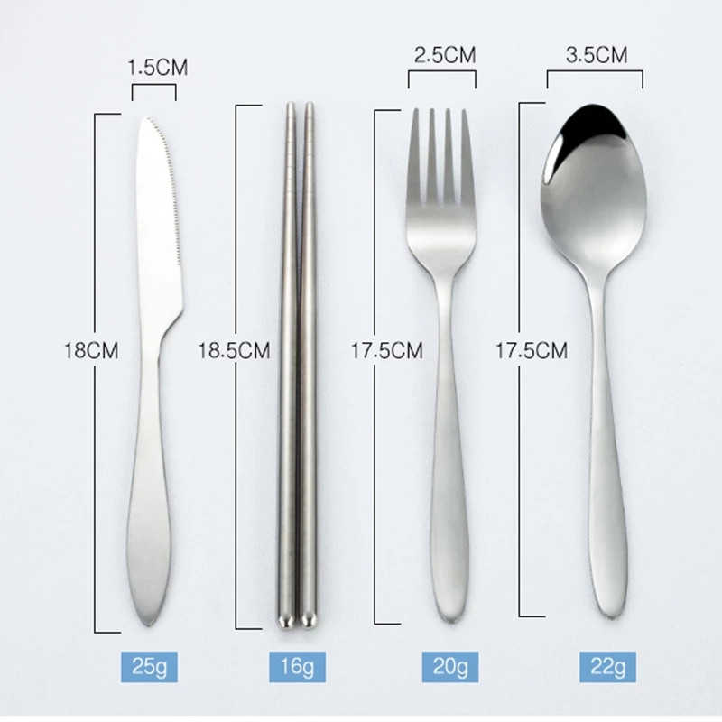4 tk roostevabast terasest kahvel lusikas söögipulgad perereisiks telkimine söögiriistad kaasaskantavad lauanõud lusikas kahvel terasest lauanõud