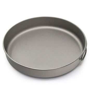 1000ml Κάμπινγκ Τηγάνι Titanium Ultralight Titanium Frypan Μπολ Εξωτερικά επιτραπέζια σκεύη Μαγειρικά σκεύη Πεζοπορία Πικ-νικ Τηγάνι μαγειρικής