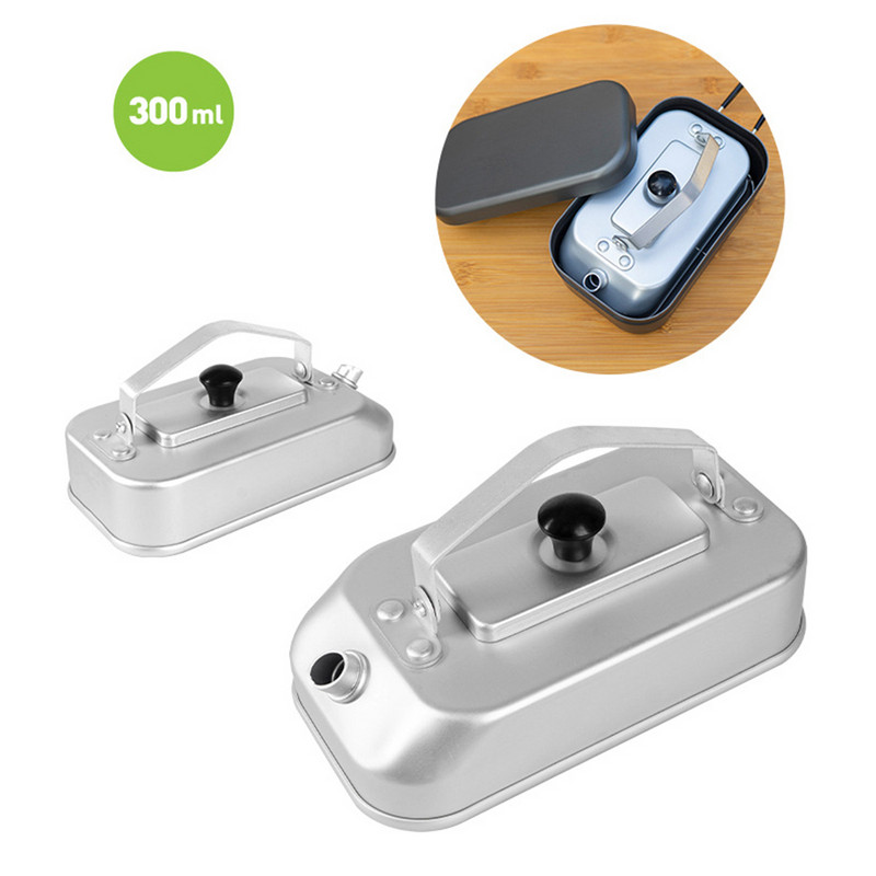 Hordozható kemping teáskanna alumíniumötvözetből készült kempingforraló vízforraló fogantyúval kültéri edények túrázáshoz horgászpiknikhez