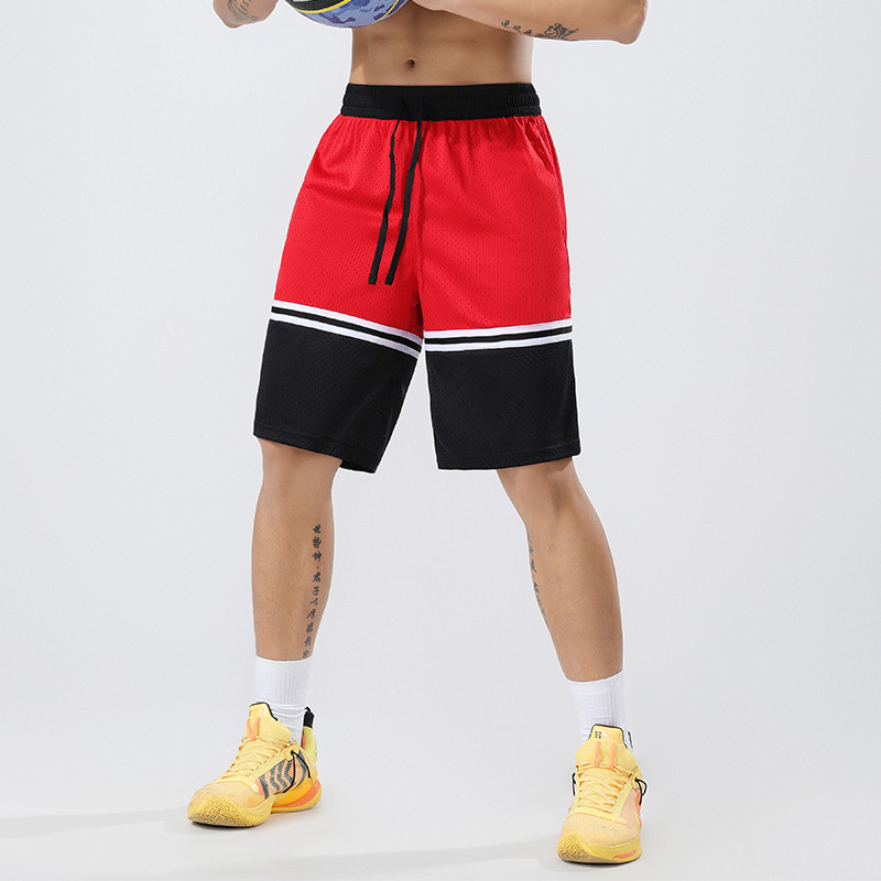 Suvised hingavad meeste võrgust lühikesed püksid Jõusaal Kulturism vabaaja lahtised korvpallipüksid sörkijad õues fitness ranna lühikesed püksid