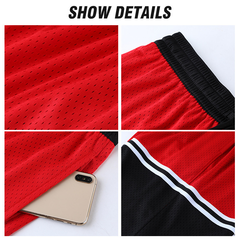 Suvised hingavad meeste võrgust lühikesed püksid Jõusaal Kulturism vabaaja lahtised korvpallipüksid sörkijad õues fitness ranna lühikesed püksid