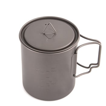 TOAKS Universal Titanium Cup Καπάκι Titanium Camping Pot Καπάκι Κούπα Καπάκι Titanium for Cup Mug Pot Bot Bot