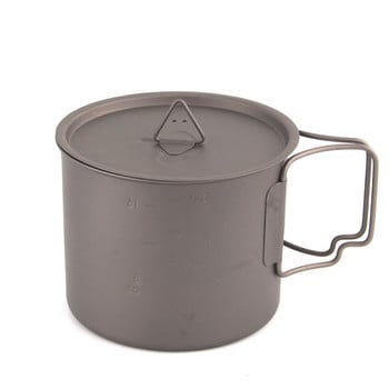 TOAKS Universal Titanium Cup Καπάκι Titanium Camping Pot Καπάκι Κούπα Καπάκι Titanium for Cup Mug Pot Bot Bot