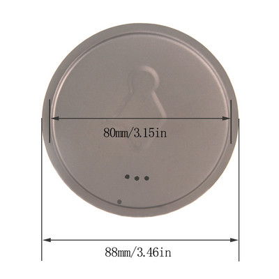 TOAKS Universālais titāna krūzes vāks Titāna kempinga katla vāks krūzes vāks Titāna vāks krūzes krūzes katlam.