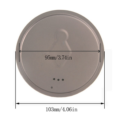 TOAKS Universālais titāna krūzes vāks Titāna kempinga katla vāks krūzes vāks Titāna vāks krūzes krūzes katlam.