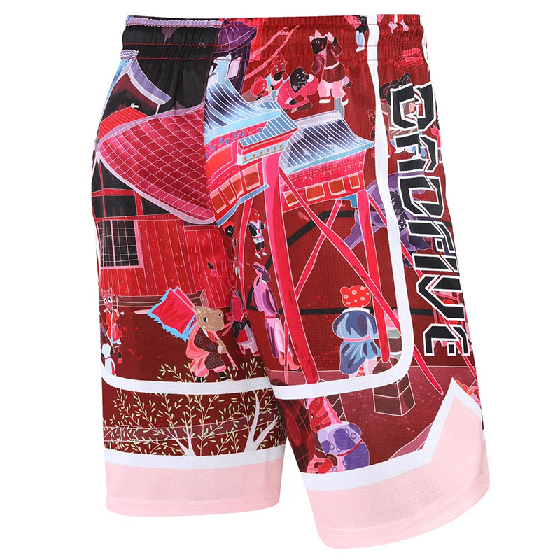 Vasaras šorti 3D drukāšana Basketbola šorti Treniņi Skriešana Sporta šorti Brīvi Sporta Īsi pantalones cortos hombre