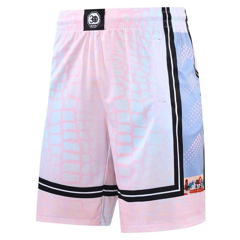 Basketbola šorti Vīriešu sporta zāle brīvā dabā brīvi elpojoši jauni treniņi sporta bikses raibs fitnesa treniņš pantalones cortos hombre