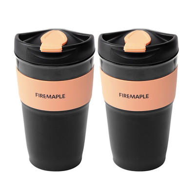 Fire-Maple silikona saliekama kafijas krūze ar vāku, applaucēšanās izturīgas pārnēsājamas salokāmas krūzes kempingam, 350 ml