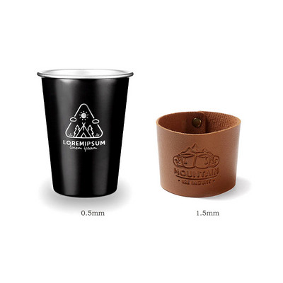 350 ml-es rozsdamentes acél kávéscsésze készlet Hordozható, tartós söröskorsó hőálló kültéri utazási kemping meleg hideg vizes tea tejcsésze