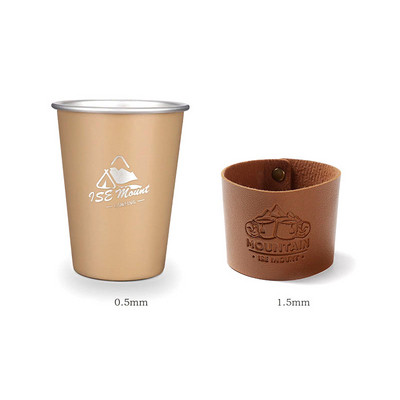 350 ml-es rozsdamentes acél kávéscsésze készlet Hordozható, tartós söröskorsó hőálló kültéri utazási kemping meleg hideg vizes tea tejcsésze