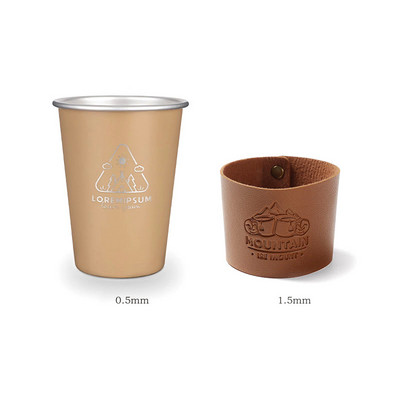 350 ml-es rozsdamentes acél kávéscsésze készlet Hordozható, tartós söröskorsó hőálló kültéri utazási kemping meleg hideg vizes tea tejcsésze