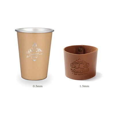 350 ml-es rozsdamentes acél kávéscsésze készlet Hordozható, tartós söröskorsó hőálló kültéri utazási kemping meleg hideg vizes tea tejcsésze