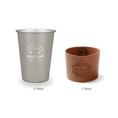 350 ml-es rozsdamentes acél kávéscsésze készlet Hordozható, tartós söröskorsó hőálló kültéri utazási kemping meleg hideg vizes tea tejcsésze