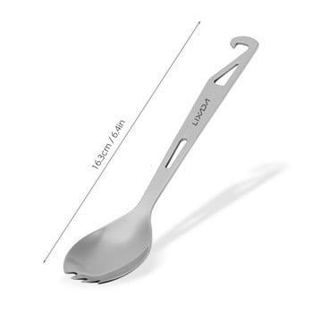 Lixada από ανοξείδωτο ατσάλι Spork Long Handle Spork με ανοιχτήρι μπουκαλιών Ελαφρύ πλάκες για δείπνο σε εξωτερικούς χώρους Spork για ταξιδιωτικό κάμπινγκ