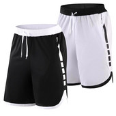 Korvpalli lühikesed püksid Fitness Meeste Kahe taskuga hingav püksid väljas Jooksmine Sport Treening Dressipüksid Tasku Meeste vabaaja lühikesed püksid