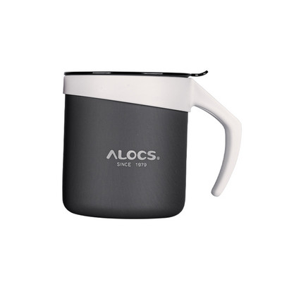 Alocs TW-414 välistingimustes kaasaskantav 400 ml alumiiniumsulamist matkaveetass kruus kohvitass teetass õllepiima jaoks matkaseljakotti
