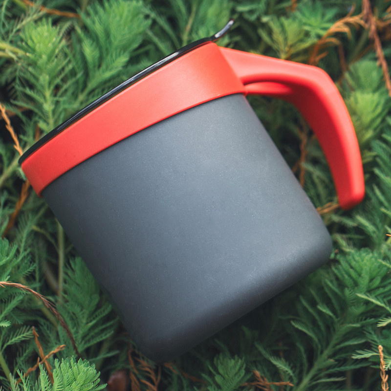 Alocs TW-414 kültéri hordozható 400 ml alumínium ötvözet kemping vizes csésze bögre kávés csésze teáscsésze sörtejhez túrázás hátizsákkal