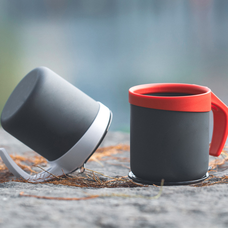 Alocs TW-414 kültéri hordozható 400 ml alumínium ötvözet kemping vizes csésze bögre kávés csésze teáscsésze sörtejhez túrázás hátizsákkal