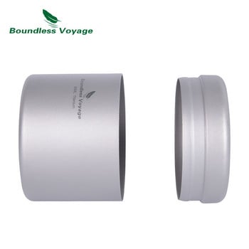 Βάζο τσαγιού χωρίς όρια Voyage Titanium Mini Size Tea Canister Εξαιρετικά ελαφρύ φορητό βαζάκι από κασσίτερο για χαλαρό τσάι, καφέ, μπαχαρικά, φασόλια, ζάχαρη